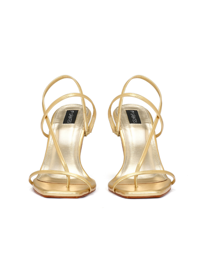 Tacones Nahomy Dorados